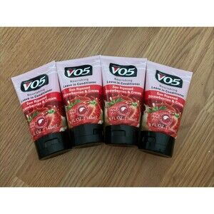 Bundle X4 VO5  LEAVE IN CONDITIONER STRAWBERRIES & CREAM  5 FL OZ